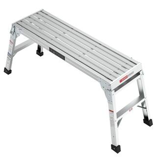 Tatayosi Medium Duty Portable Bench Folding Ladders Stool wNon-Slip Matb Capacity 225 LBS J-H-W134354572