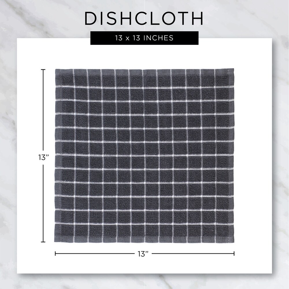 DII Assorted Kitchen Dishtowel   Dishcloths (Set of 5)