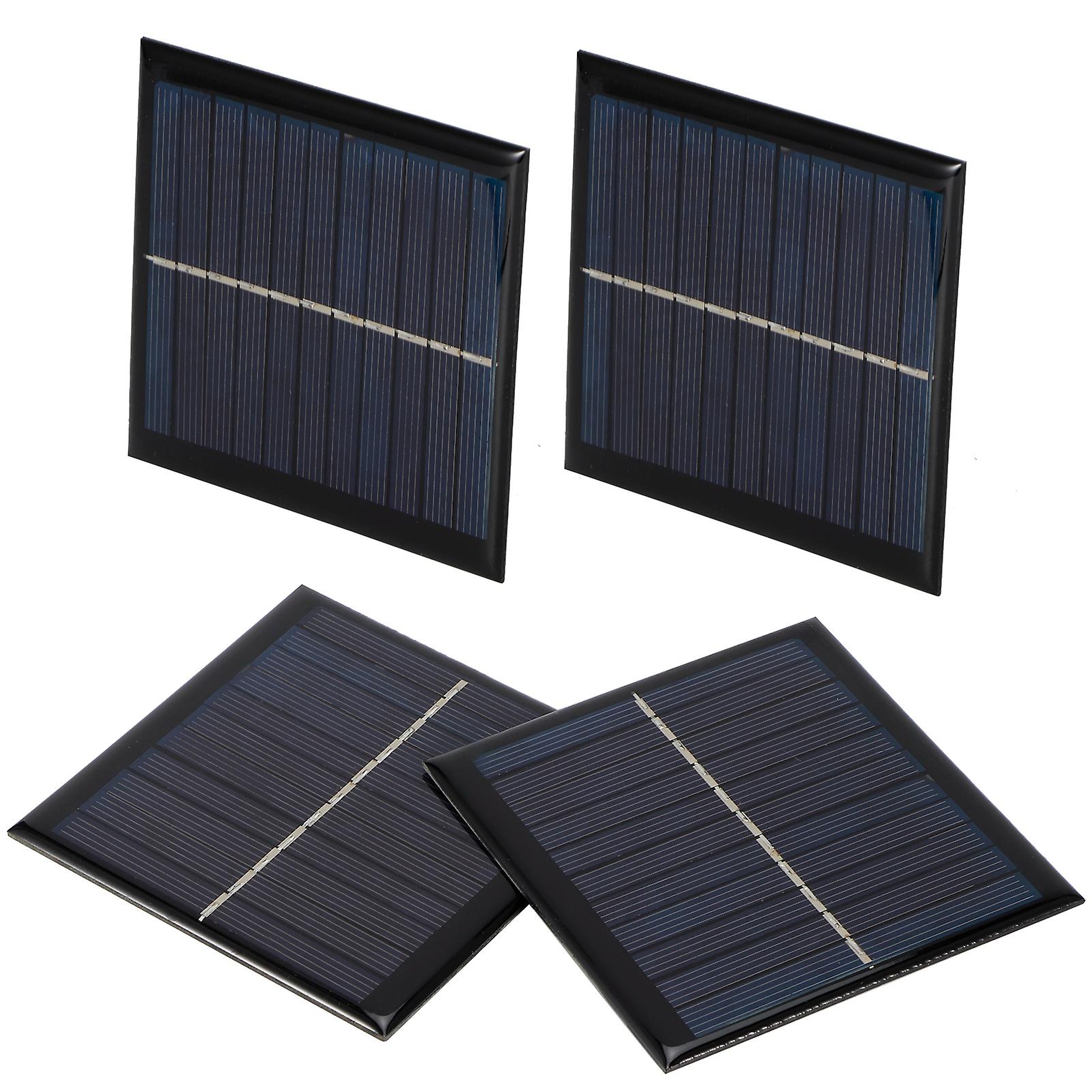 4pcs 1w 5.5v Micro Solar Panels High Conversion Rate Solar Cell Module 95 X 95mm