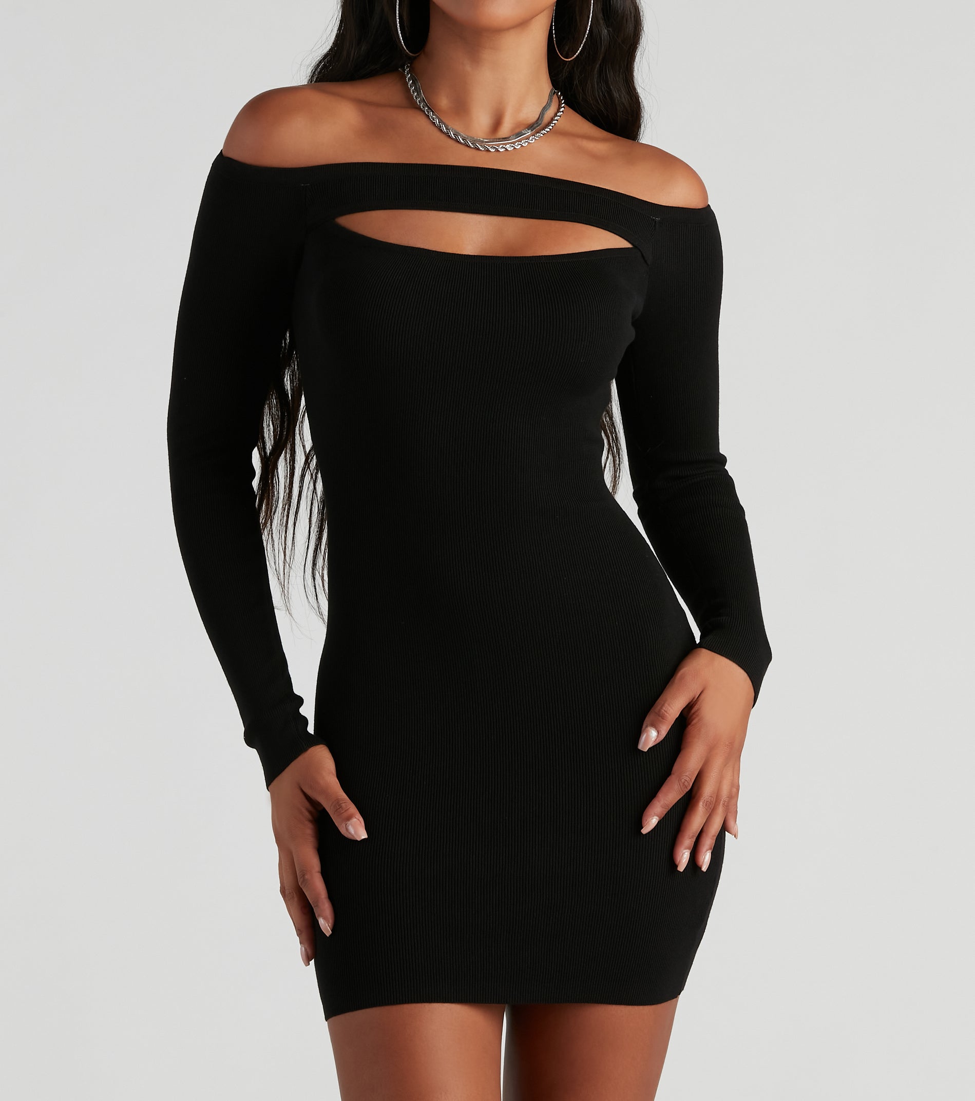 Leave Em' Breathless Sweater Dress