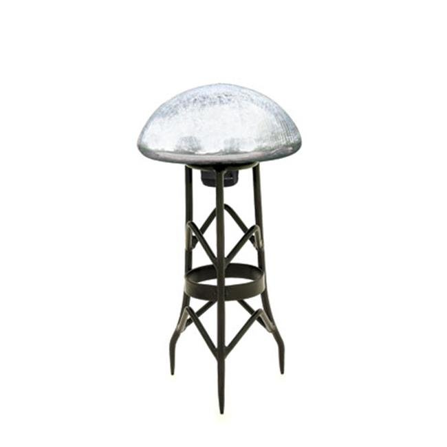 Achla TS-S-C Garden Toad Stool - Silver Crackle