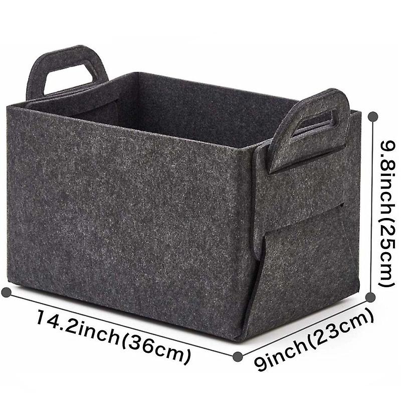 Felt Storage Bag Laundry Basket Storage Basket Felt Basket With Handle Closet Organizer Storage Box For Clothes Towels Linens S