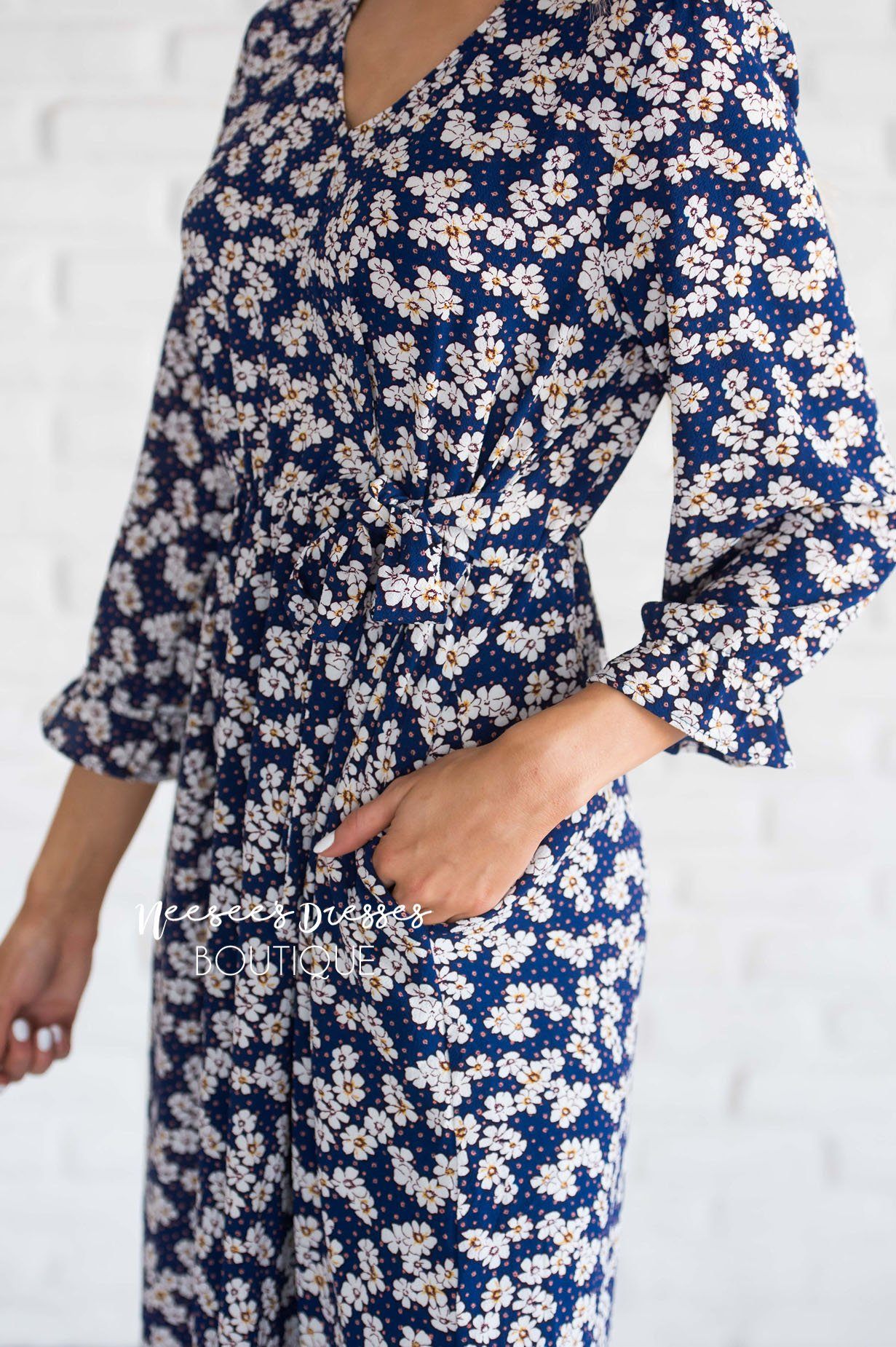 The Adali Faux Wrap Dress