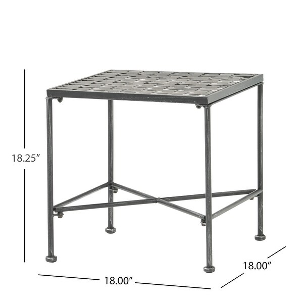 Iron End Table 18