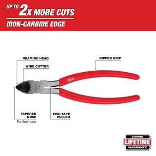 MW 8 in. Diagonal Cutters 48-22-6508