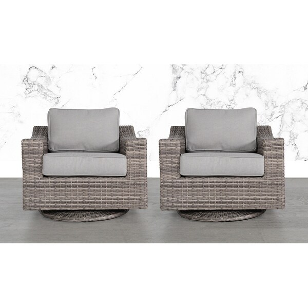 LSI 10 Piece Rattan Sectional Seating Group with Cushions