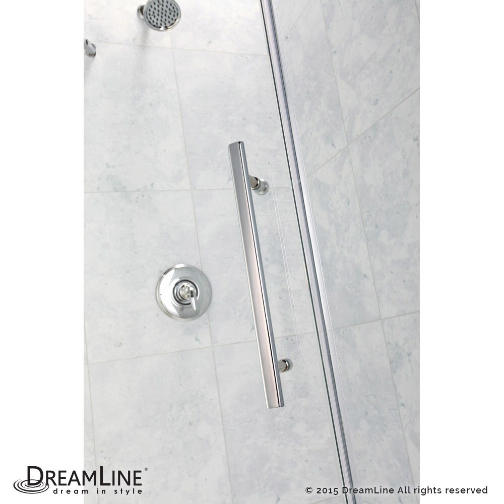 DreamLine Prism Lux 38 in. x 38 in. x 74 3/4 in. H Hinged Shower Enclosure and Shower Base Kit   38\