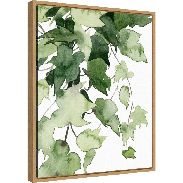 X 20 quot Emerald Vines I By Grace Popp Framed Wall Canvas Amanti Art