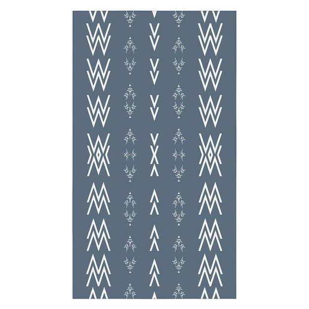 Sheila Wenzel ganny Minimal Blue Mudcloth Tablecloth Deny Designs