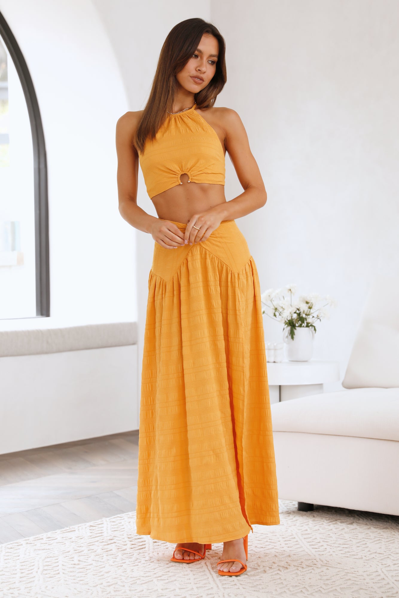 Sunlight Moments Maxi Skirt Yellow