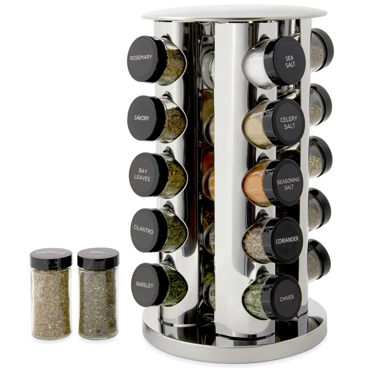 Rotary 20-tank counter top rack tower organizer