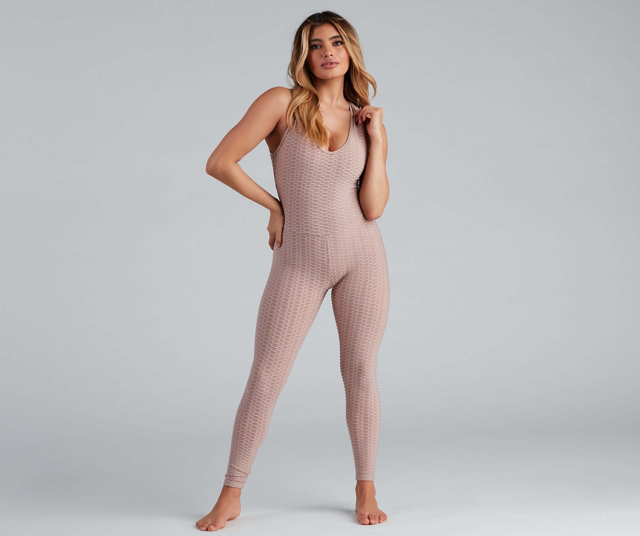 Bend And Snap Active Texture Jumpsuit