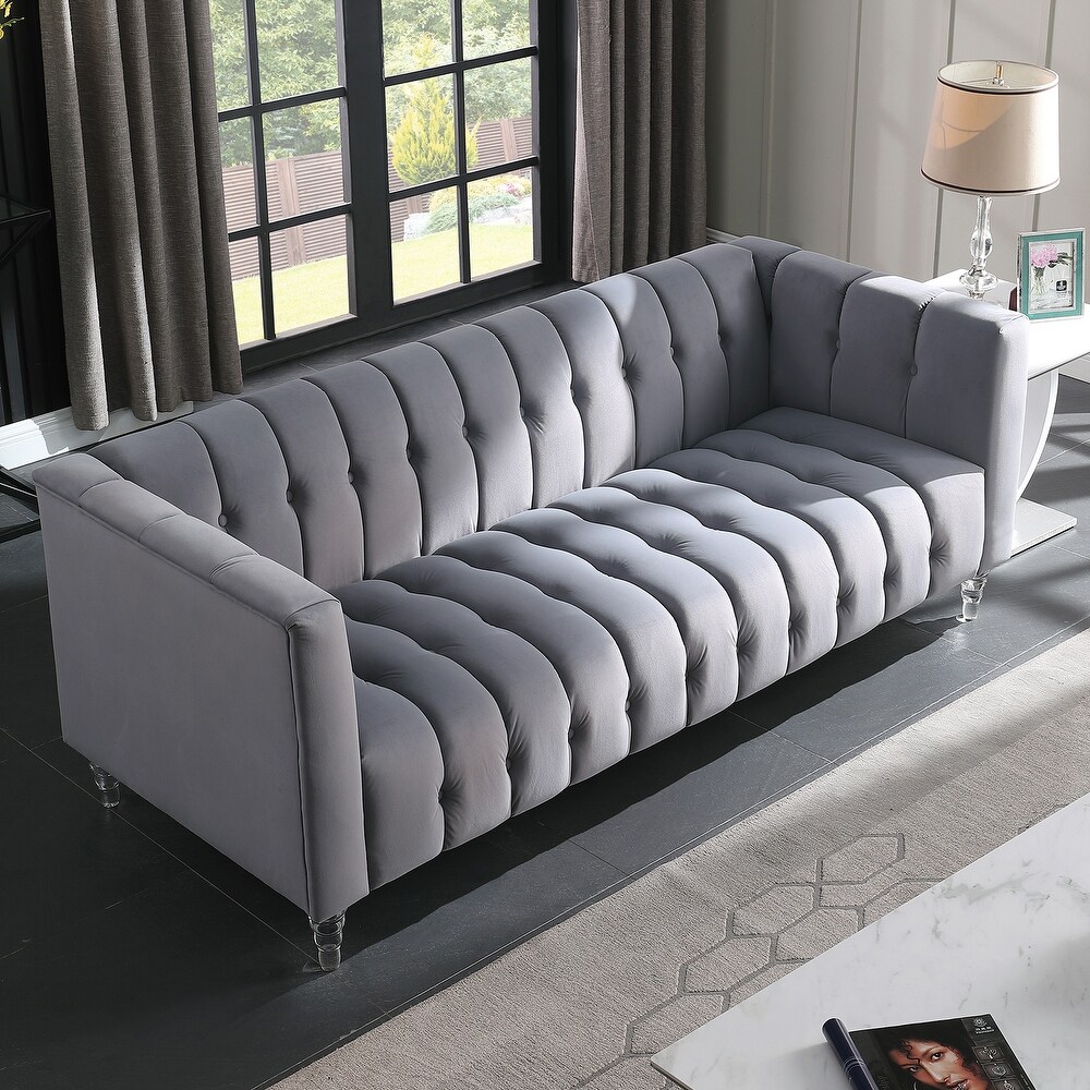 Modern and beautiful sofa with acrylic leg