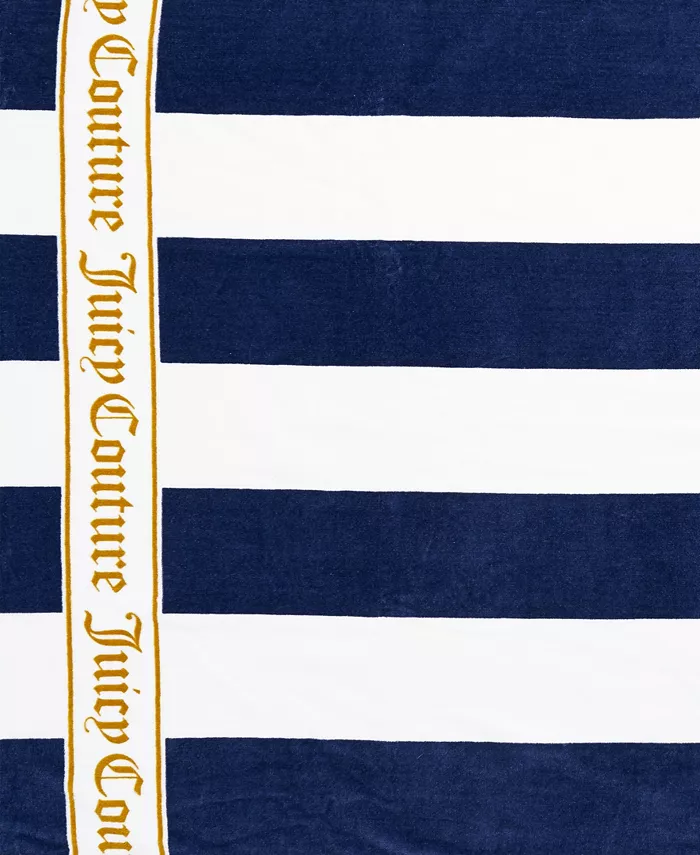 Juicy Couture Cabana Stripe Beach Towel 36 x 68