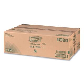 Marcal 4.1 in. x 3.7 in. Sheet White Bath Tissue 2-Ply (48 Rolls) MRC6079