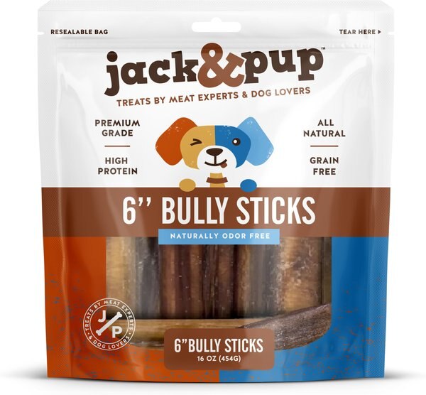 Jack and Pup Bully Stick Dog Treats