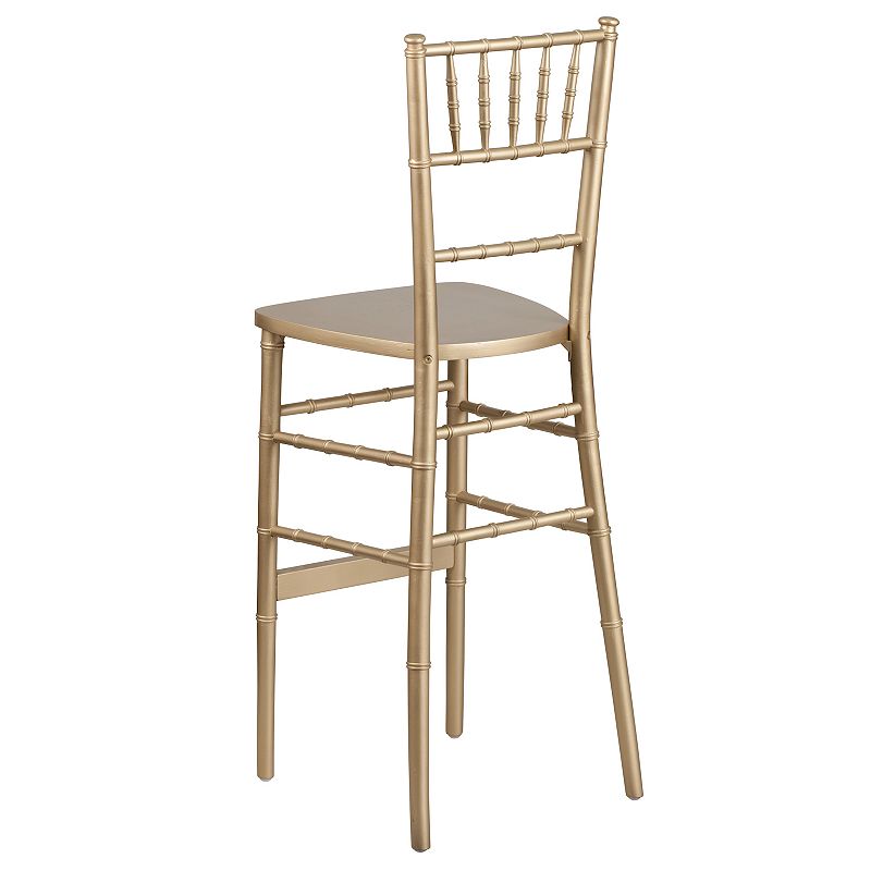 Emma and Oliver Gold Wood Chiavari Barstool Party and Event Rental