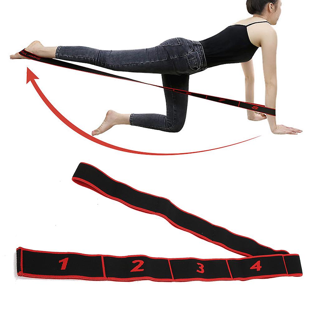 Yoga Stretch Strap Sport Fitness Indoor Yoga Strength Training Resistance Beltred