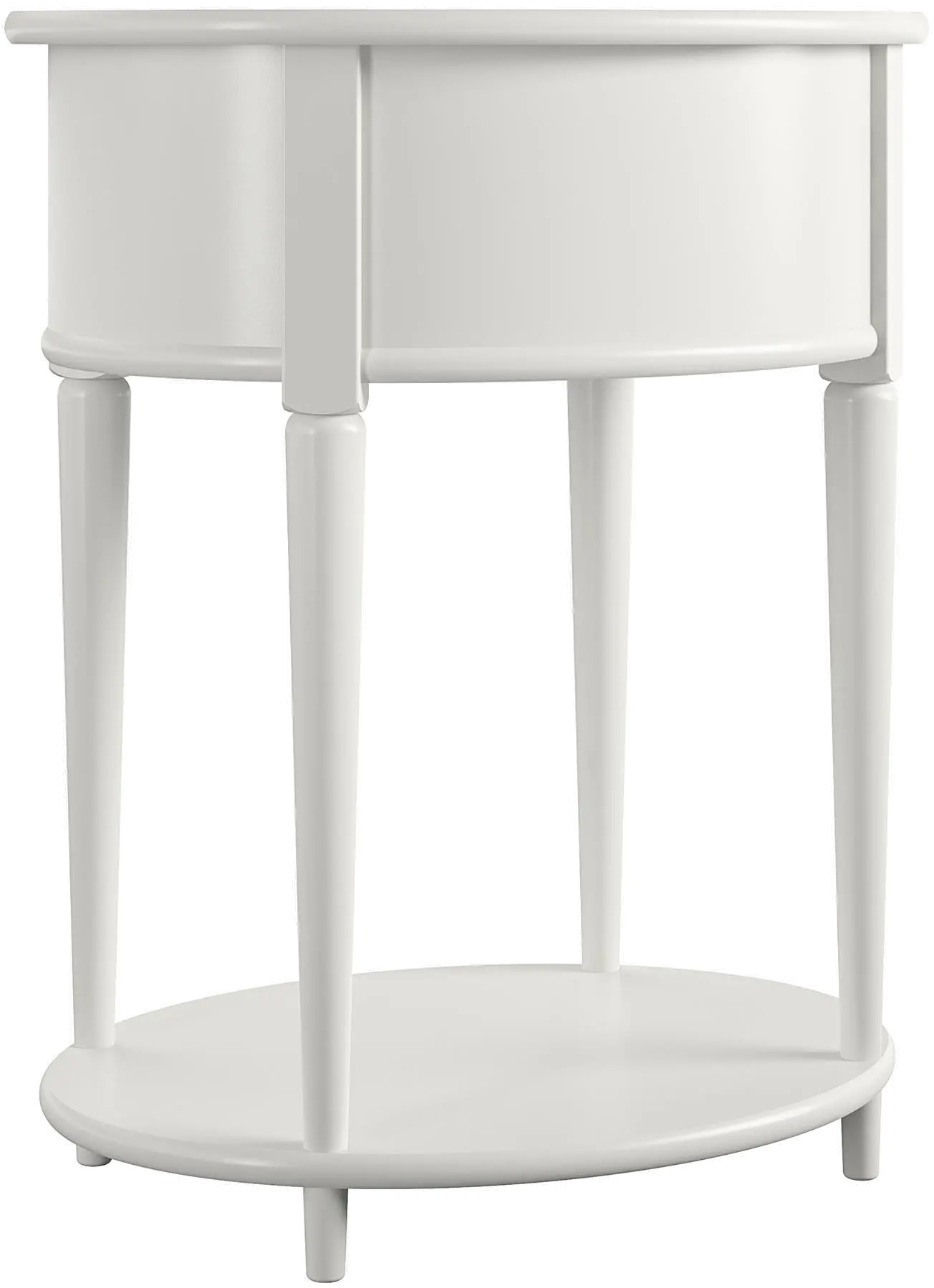 Aurora White End Table