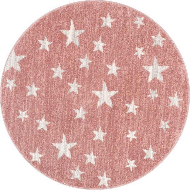 Well Woven Kosme Geometric Star Stain resistant Area Rug