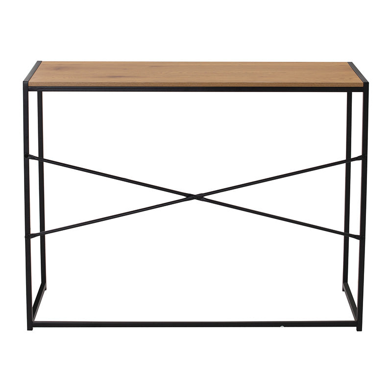 BRADFORD Study Desk 100cm - Natural & Black