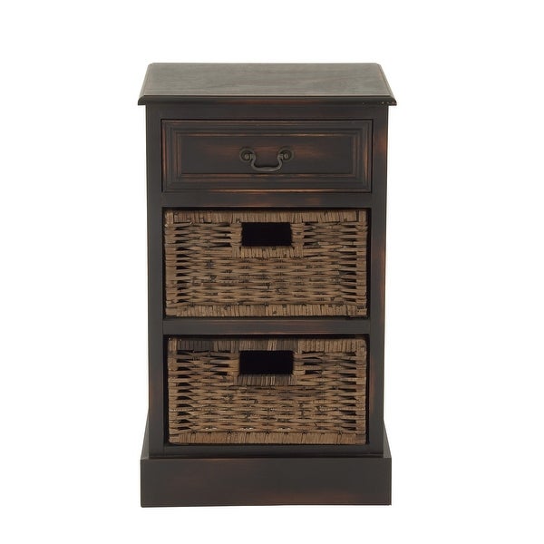 Maroon Wood Traditional Storage Unit 28 x 16 x 12 - 16 x 12 x 28