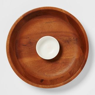 2pc Ceramic Signature Chip and Dip Serving Bowl - Threshold