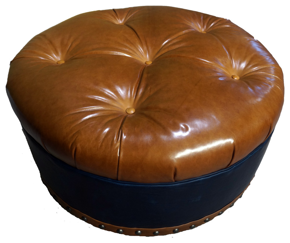 quotHavana quotTufted Ottoman   Southwestern   Footstools And Ottomans   by Great Blue Heron Furniture  Houzz