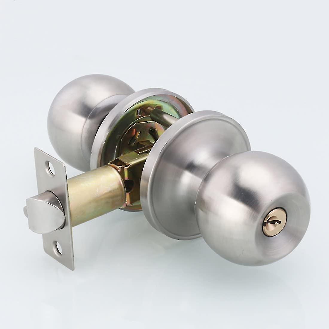 Door Handle， Round Knob Lock Door Lock， Key Lock， Latch Size 60/70mm