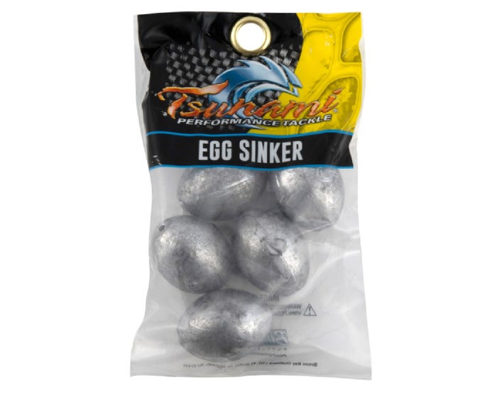 Tsunami 8 oz. Egg Sinker， 2 Pack - TSG-8-EGG