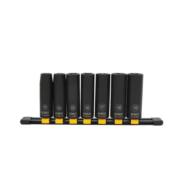 DEWALT 7-Piece Deep Impact Socket Set Metric