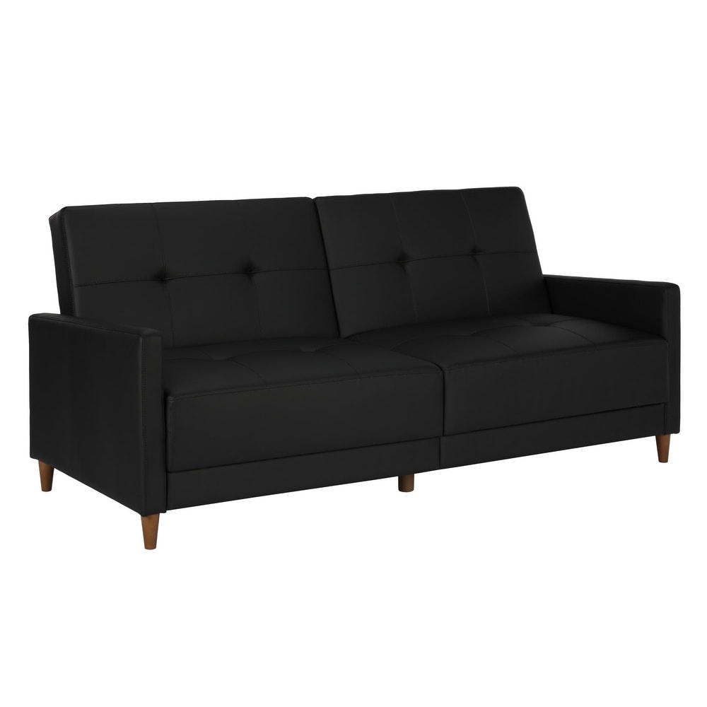 DHP Andora Faux Leather Coil Futon