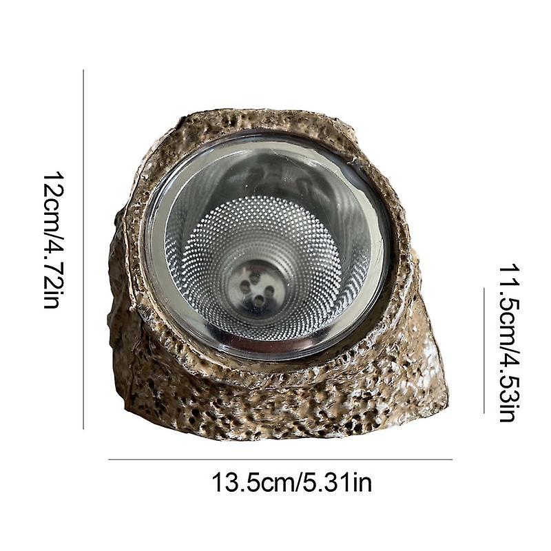 Outdoor Solar Rock Light Simulation Stone Solar Garden Lights With 4 Leds Waterproof Pond Light Outdoor Landscape Lawn Lamps