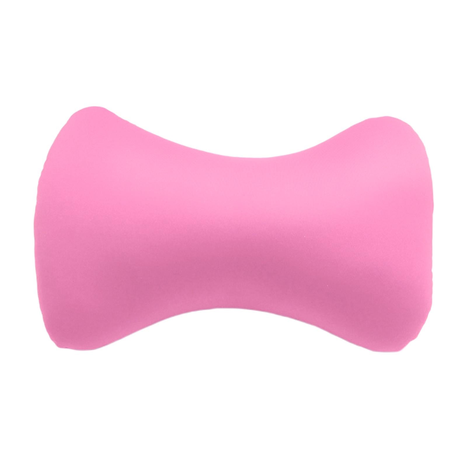 Microbead Back Cushion Neck Support Roll Pillow , 38x20cm Pink