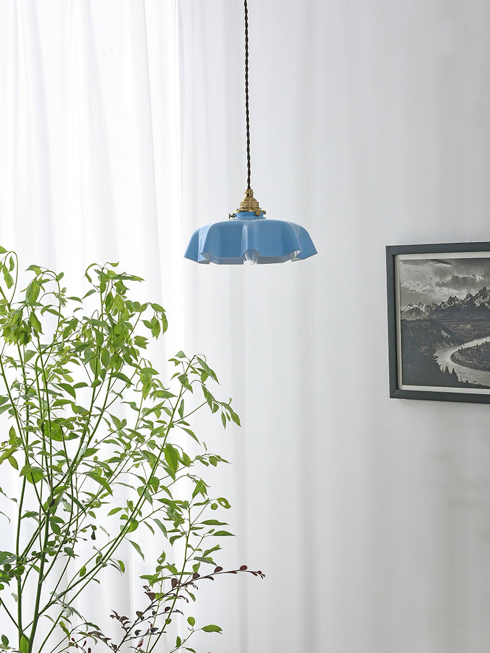 French Flower Pendant Swag Light