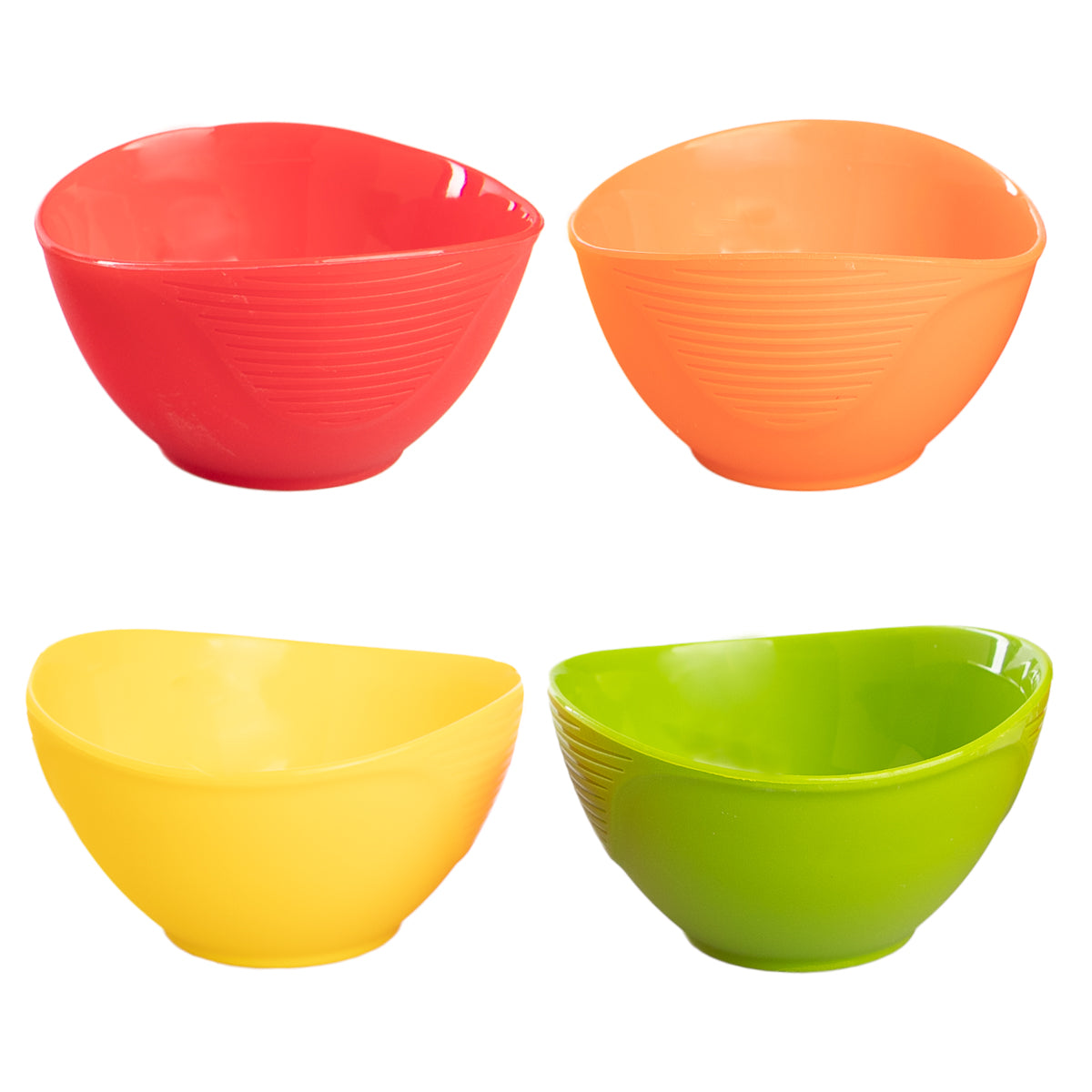 Trudeau (4 Pack) 1/2-Cup Pinch Bowls Silicone Mini Kitchen Meal Prep Bowls Reusable Microwave Safe