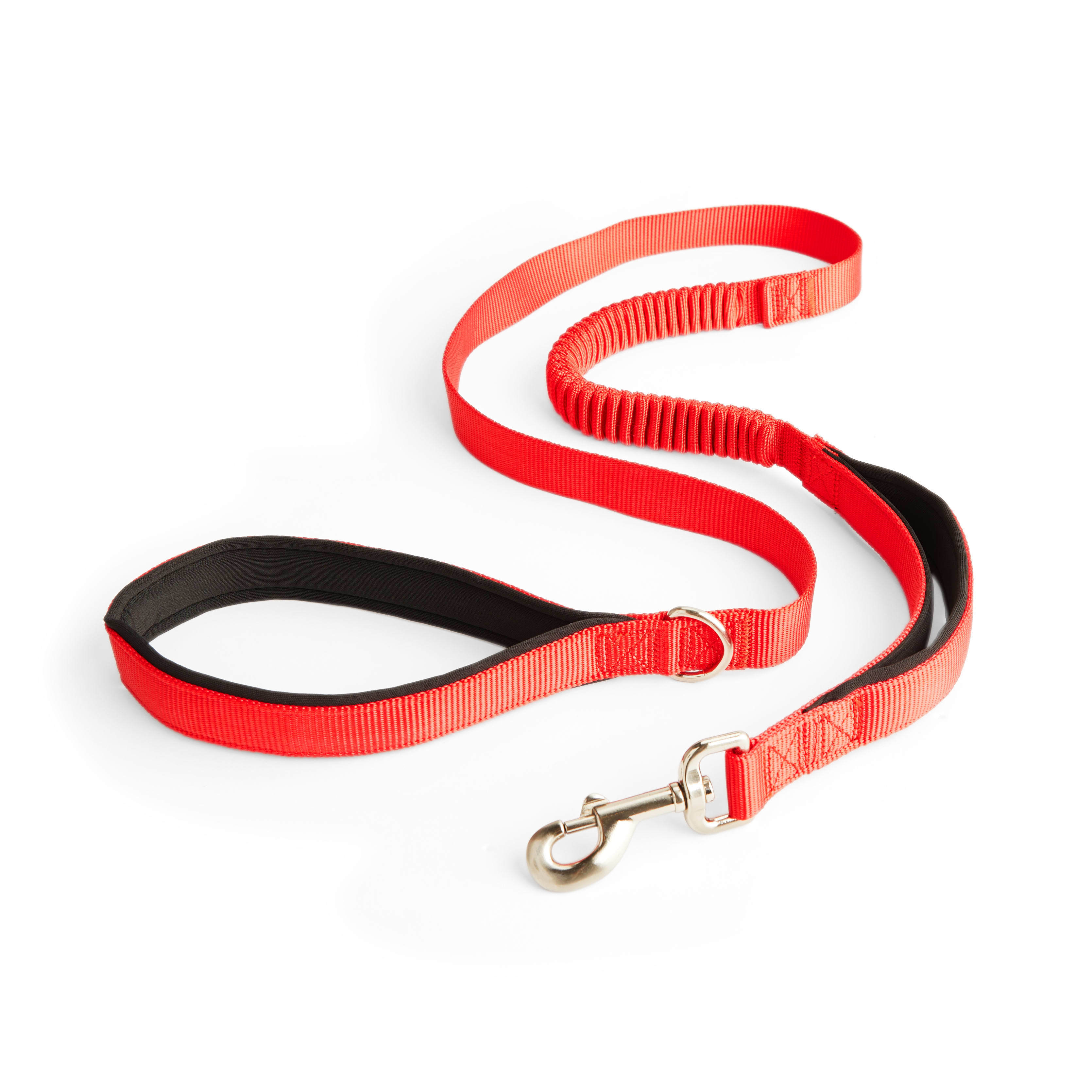 YOULY Red Shock Absorbing Dog Leash， 5 ft.