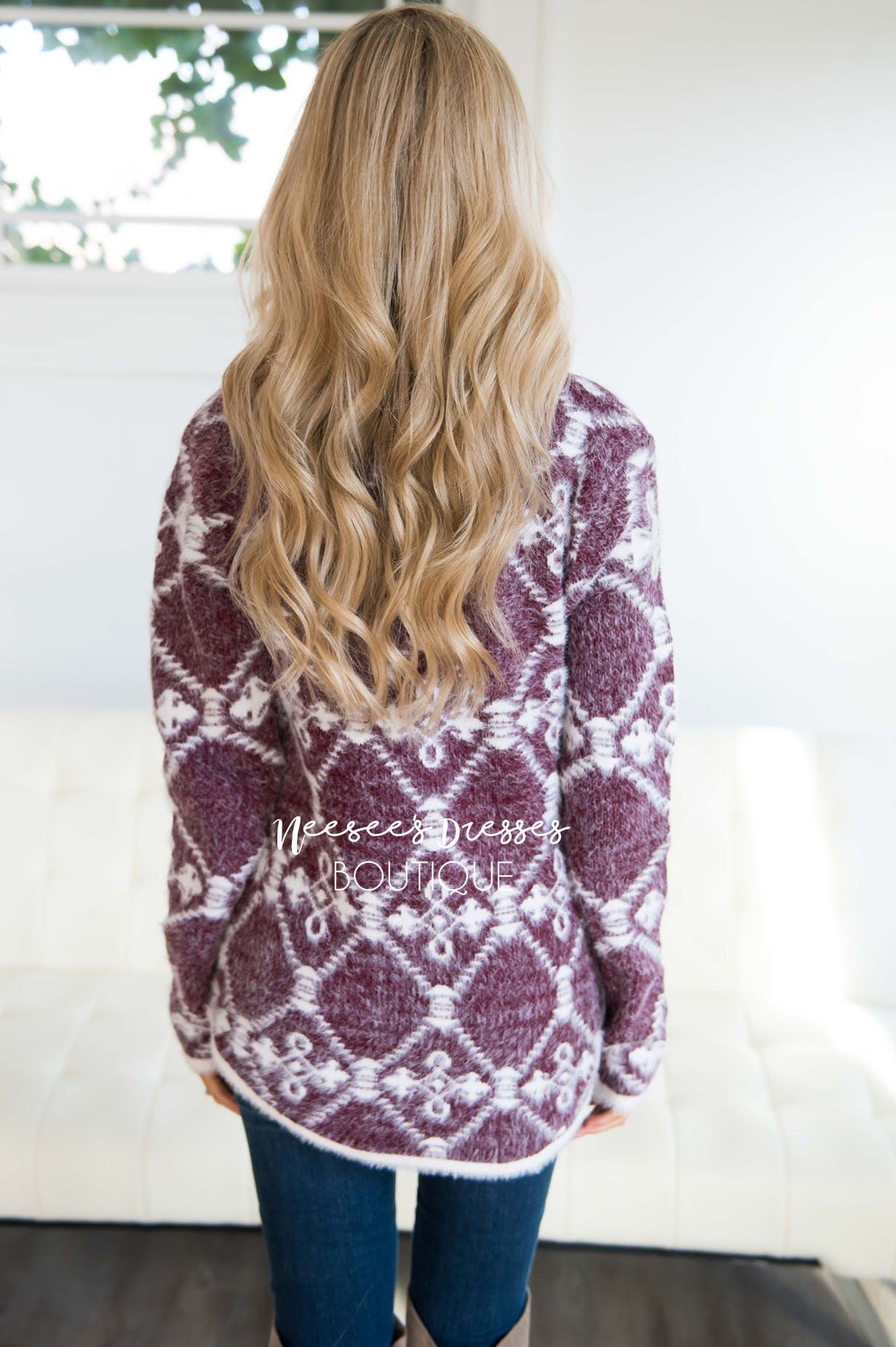 Fuzzy Aztec Print Tunic