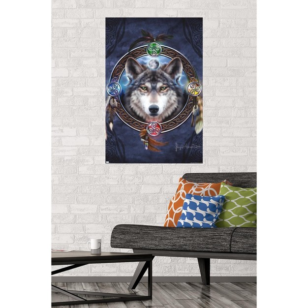 Trends International Brigid Ashwood Celtic Wolf Guide Unframed Wall Poster Prints