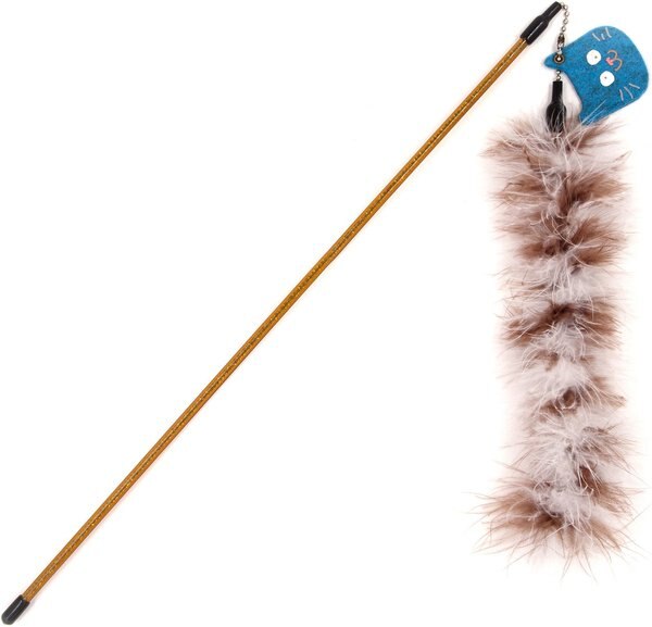 Touchcat Tail-Feather Designer Wand Teaser Cat Toy