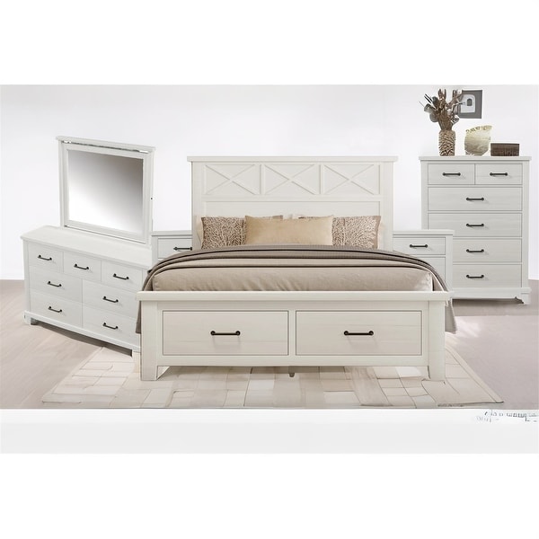 6 Pieces Bedroom Sets Queen Bed - - 37952389