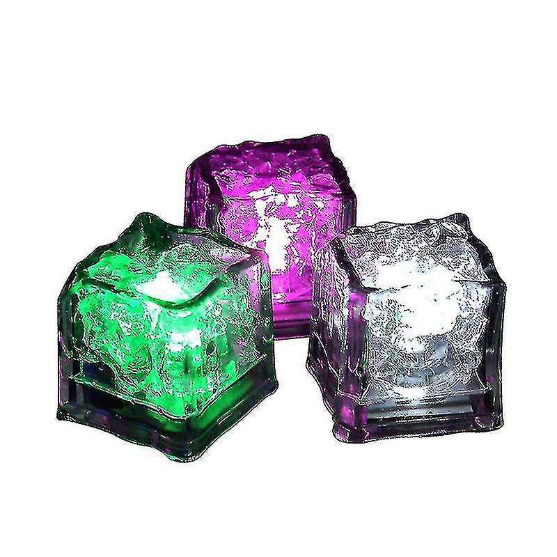 Glowing Ice Cube Colorful Touch Sensor Night Light Led Flashing Ice Cube