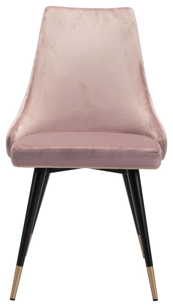 Piccolo Dining Chair (Set of 2) Pink   Midcentury   Dining Chairs   by Sideboards and Things  Houzz