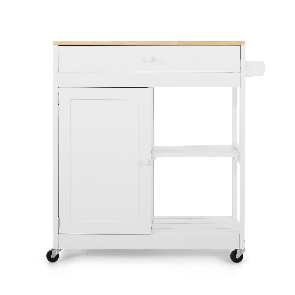 Telfair Kitchen Cart with Wheels by Christopher Knight Home