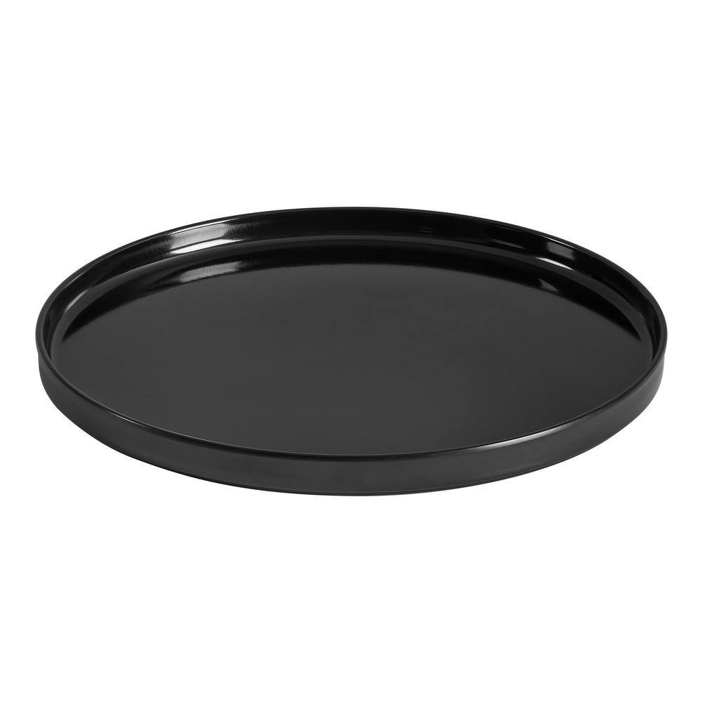 Home Decorators Collection Trenblay Melamine Salad Plates in Charcoal Black (Set of 6) TPL1085MSBLK