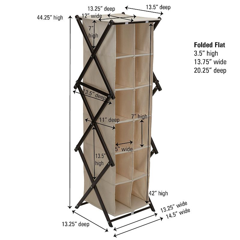 Household Essentials 12-Pocket Shoe Cubby