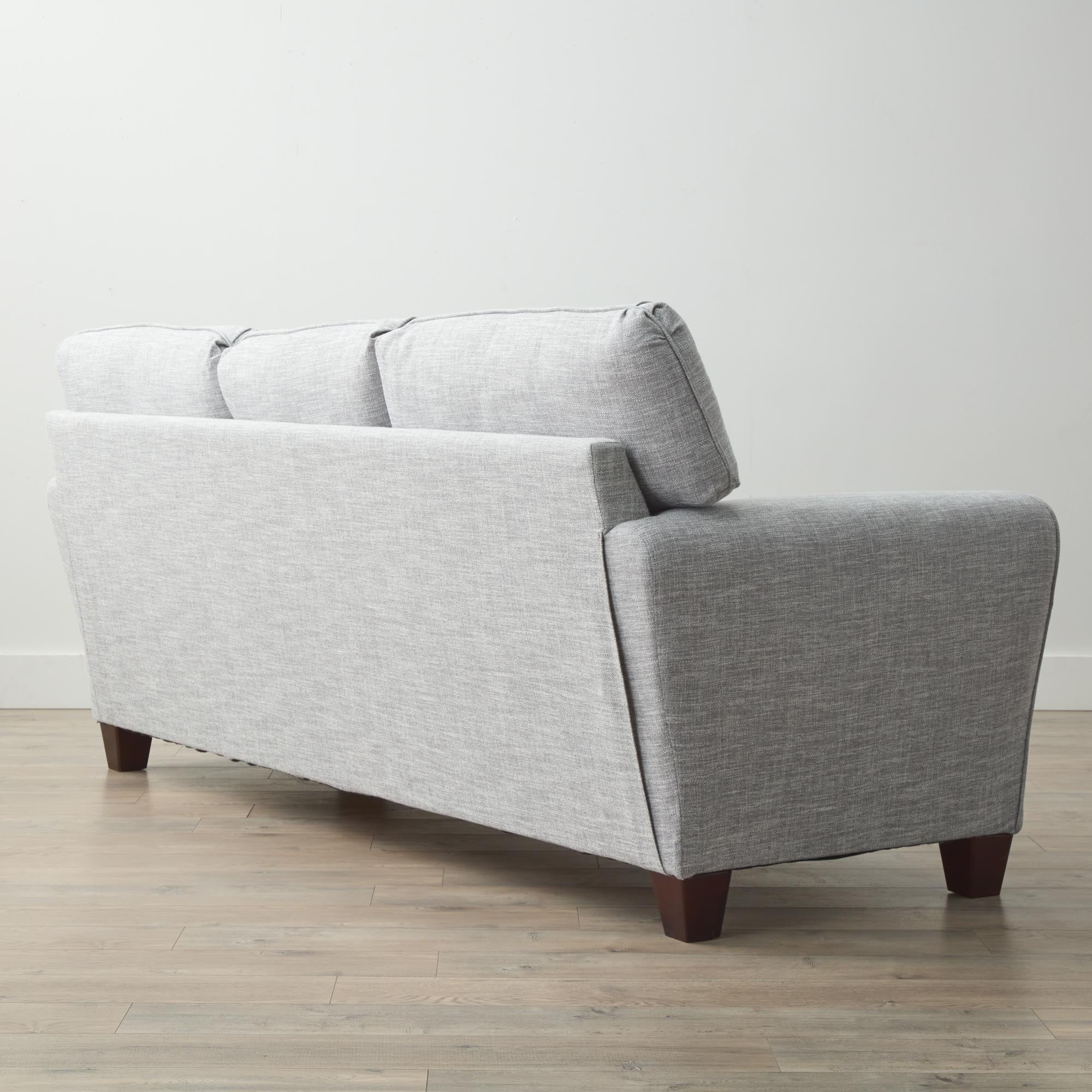 Mayview Marion Rolled Arm Fabric Sofa, Light Gray