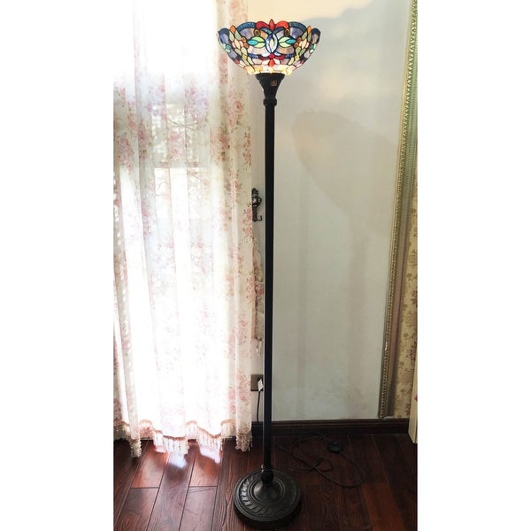 Gracewood Hollow Chopra -style Antique Bronze Floor Lamp