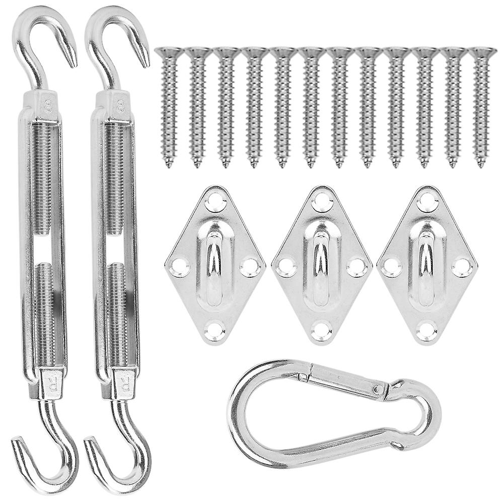 Stainless Steel Hardware Kit Screw Rhombus Hook Spring Buckle Shade Sail Accessory