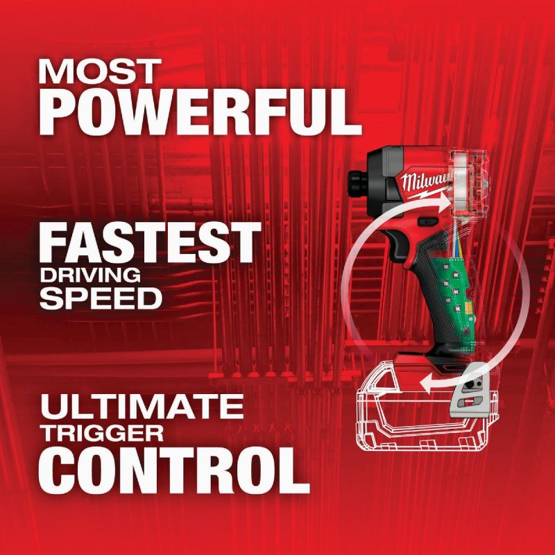 MW M18 FUEL Lithium-Ion Brushless Cordless Impact Driver  1 4 In. Hex